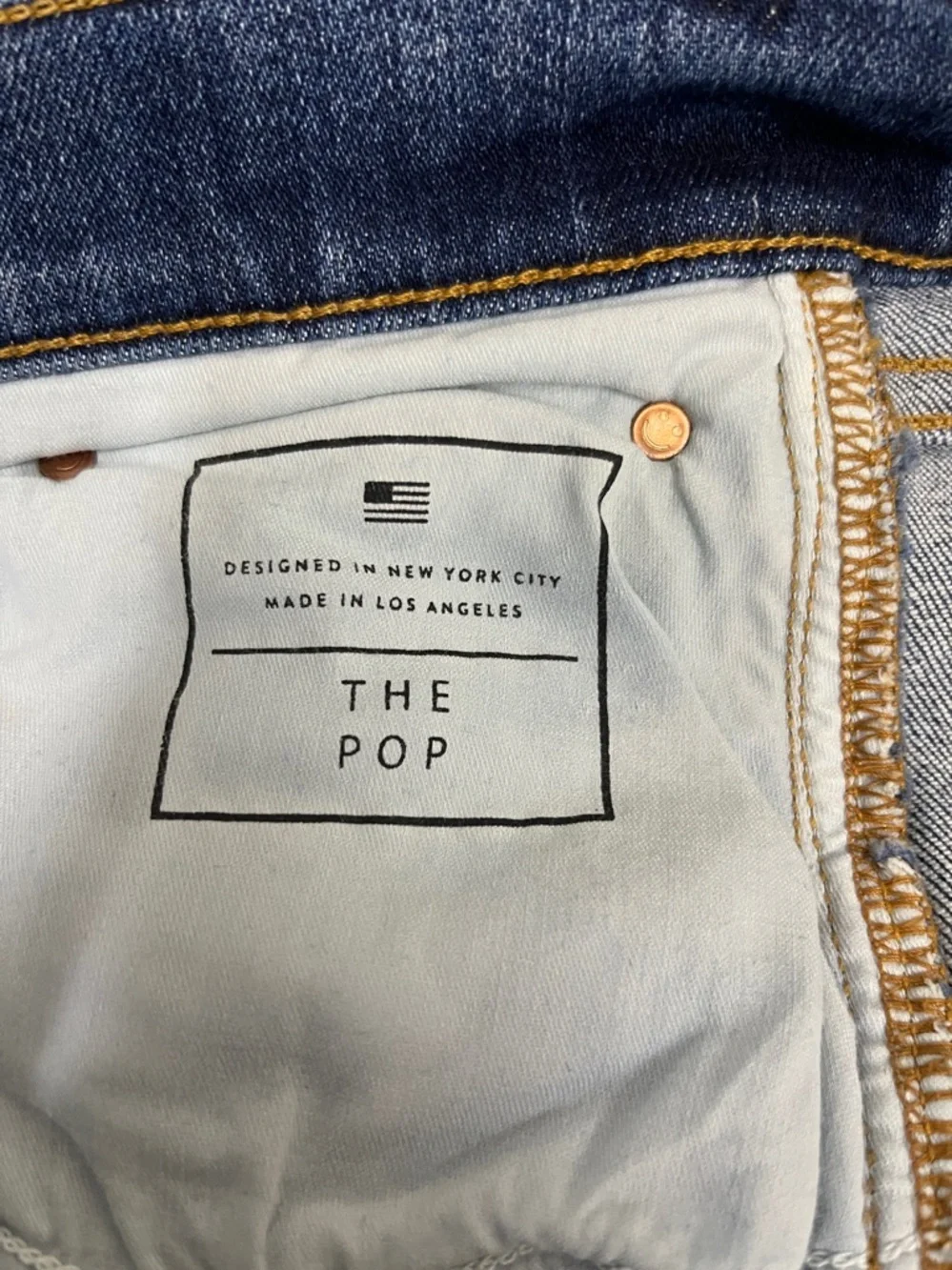 AYR "The Pop" Mid Wash Blue Jeans Size 33 - Picture 6 of 6
